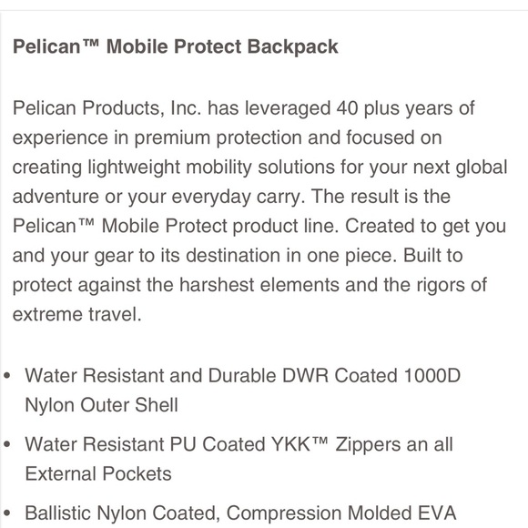Pelican Mobile Protect Backpack Grey blue - Picture 11 of 12